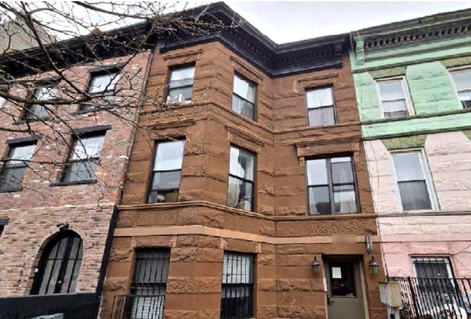 Brownstone-style 5-unit walk-up building in Brooklyn, NY
